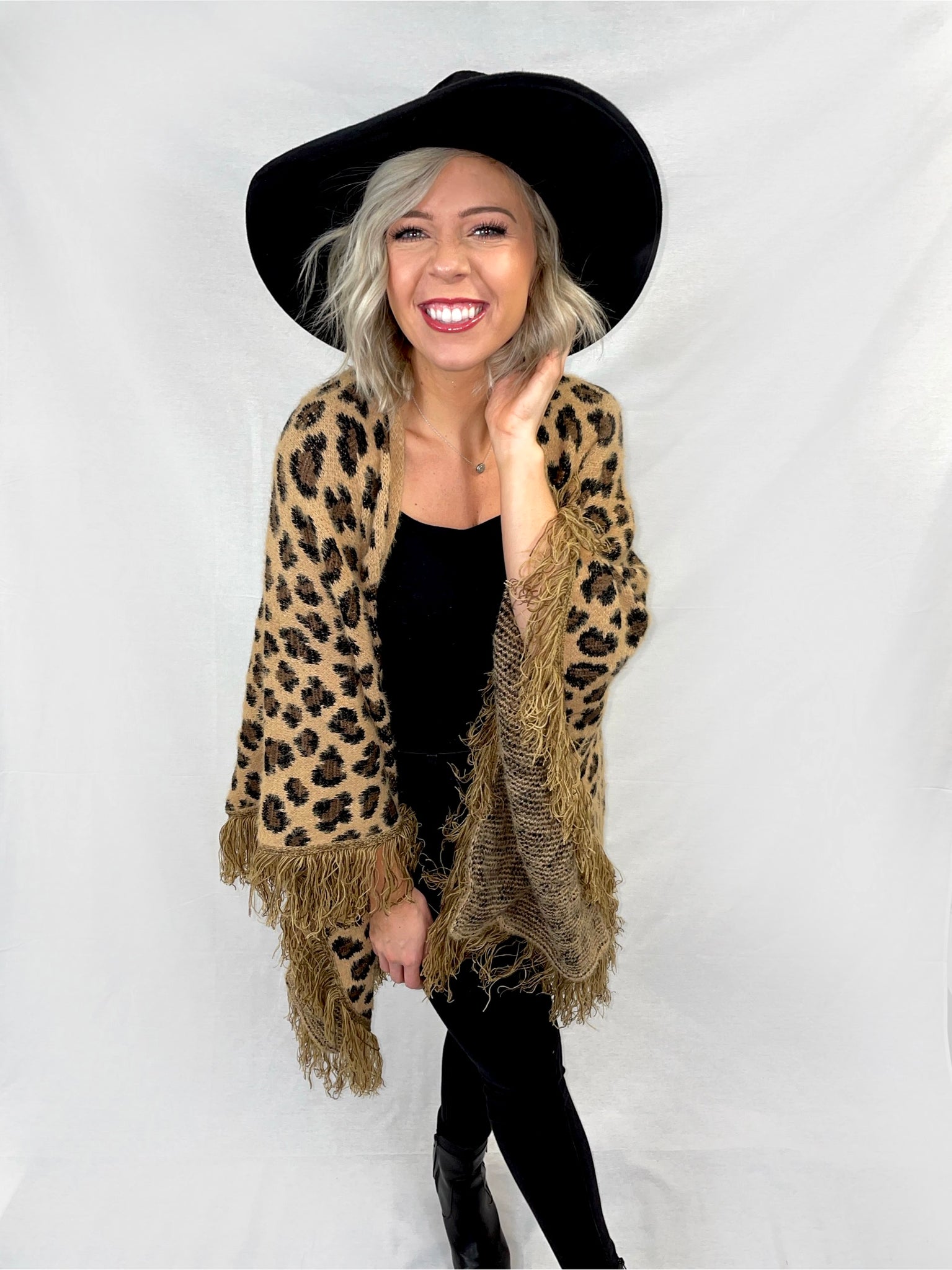 Wild Thing Leopard Poncho