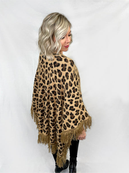 Wild Thing Leopard Poncho