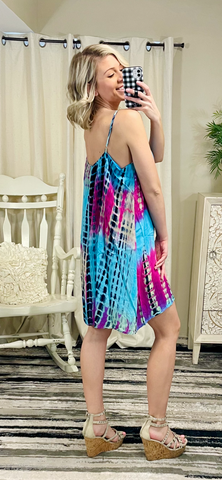 Just Flow With It Tie Dye Dress