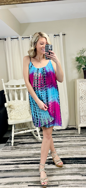 Just Flow With It Tie Dye Dress