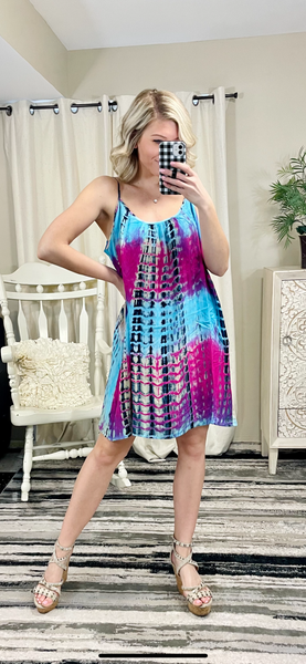 Just Flow With It Tie Dye Dress