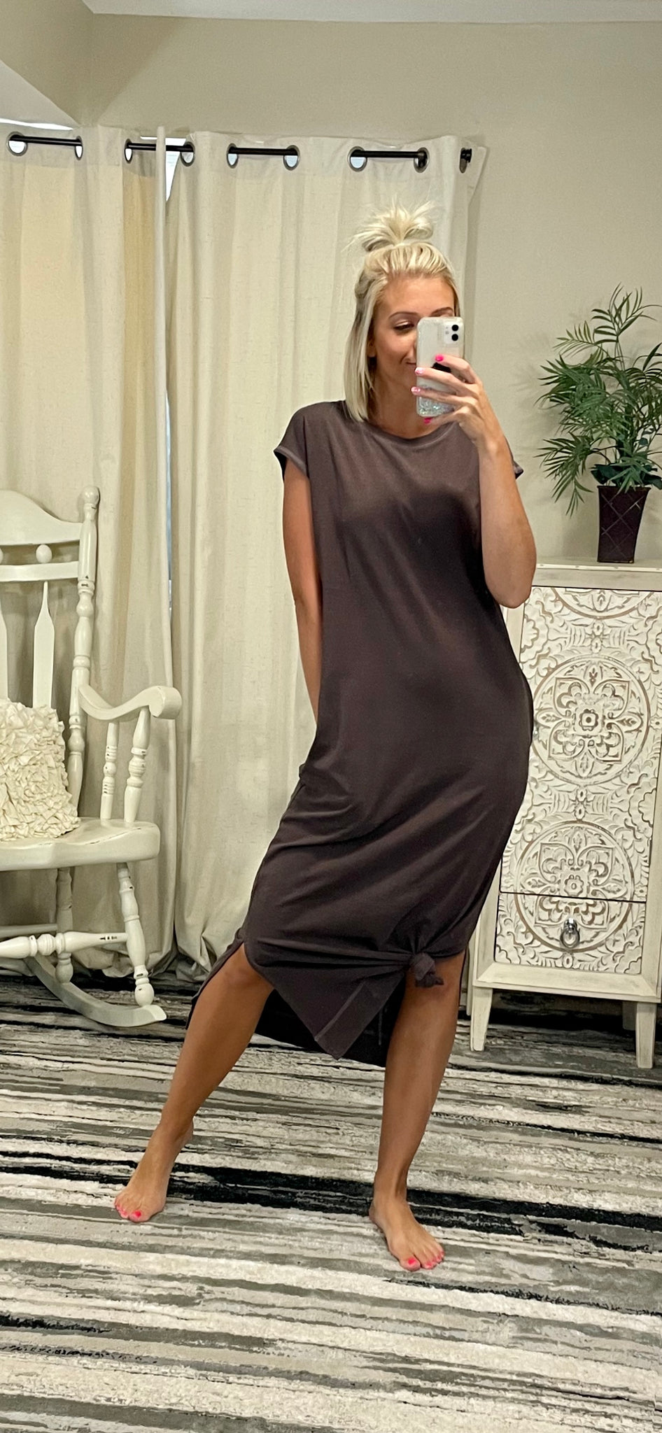 Cocoa Midi Dress Ronnie and Kay Cocoa Midi Dress Ronnie and Kay