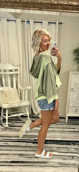 Key Lime Hooded Top