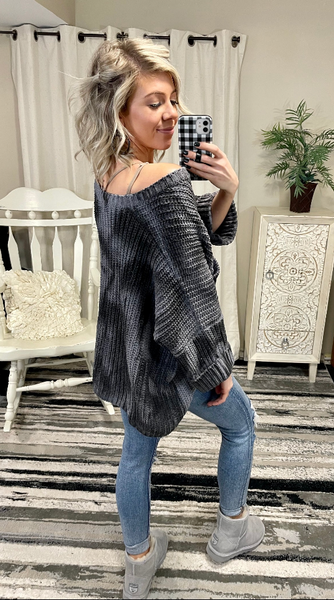 Chill Out Chunky Knit - Charcoal