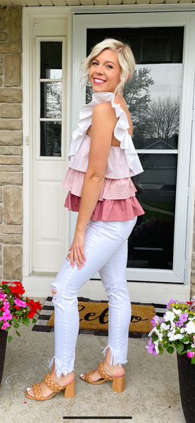 Rosie Ruffle-Tiered Top